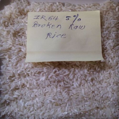 White Healthy And Natural Ir 64 5% Broken Raw Rice