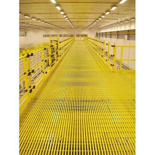 Yellow FRP Protruded Grating