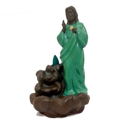 Eco-Friendly Jesus Backflow Incense Cone Burner