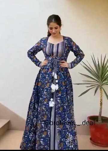 Blue Elegant Designer Anarkali Suit