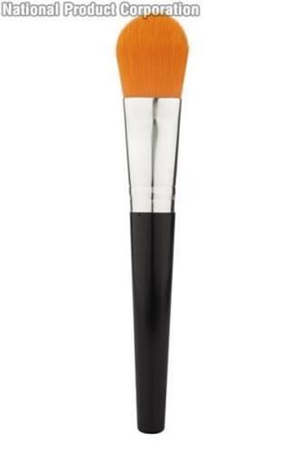 Foundation Brush - Synthetic Hair, Plastic Handle | Black Cosmetic Brush for Flawless Application