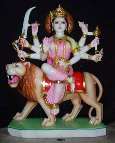 marble durga statue