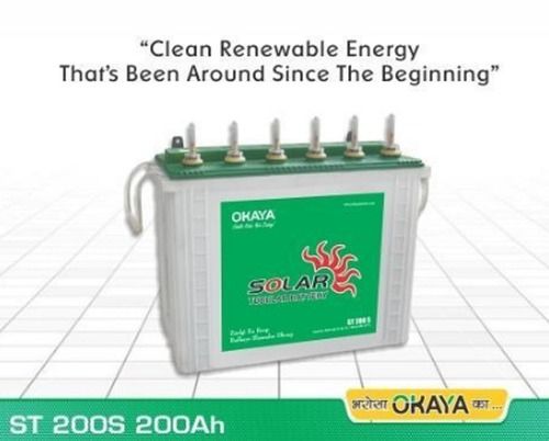 Okaya Solar 200Ah St 200S Tubular Batteries Nominal Voltage: 12 Volt (V)