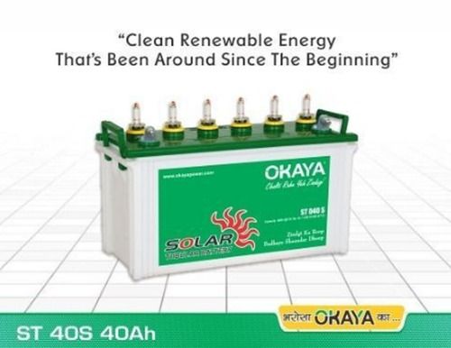 Okaya Solar 40Ah St 40S Tubular Batteries Battery Capacity: 30 A   50Ah