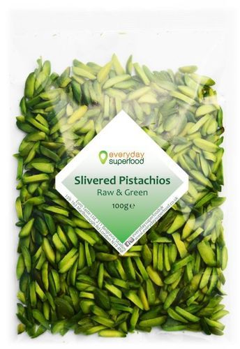 Green Pistachio Slivers (Pistachio Nuts Chopped) Raw Unsalted Kernels