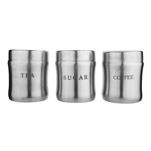 Stainless Steel Tea Coffee Sugar Canister Damroo Design