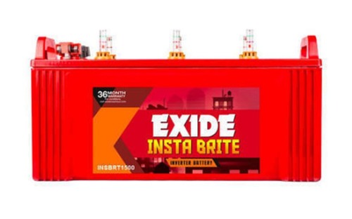 Exide Instabrite 1500 - Semi Tubular, 508 x 222 x 257 mm | 36 Months Warranty, Hybrid Technology, 10.5 Amps Charging