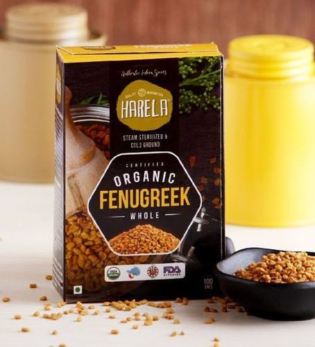 Harela Organic Fenugreek Seeds - 100gm, 500gm, 1kg, 5kg, 10kg, 25kg | Gluten Free, Natural Taste, No Artificial Flavour, 99.9% Purity, Healthy Spices