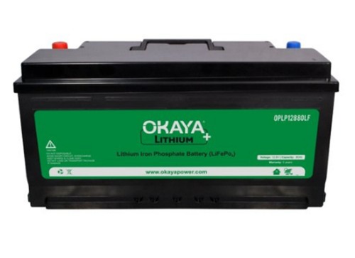 Okaya 12.8 V 80 Ah Lithium Ferrous Phosphate Battery Battery Capacity: 51 A   80Ah