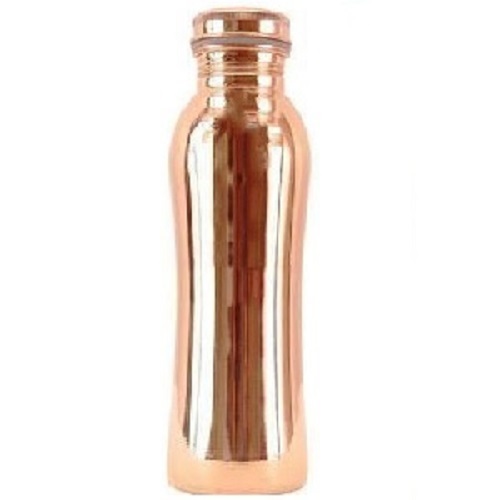 Various Colors Are Available Plain Copper Water Bottles
