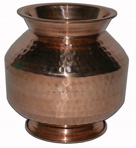 Various Colors Are Available Plain Genuine Copper Matka