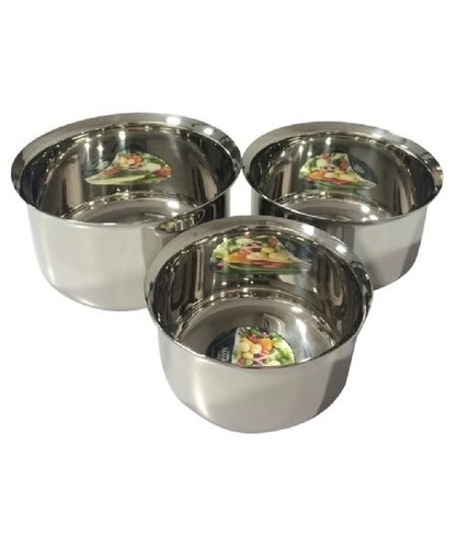 Silver Plain Stainless Steel Tope