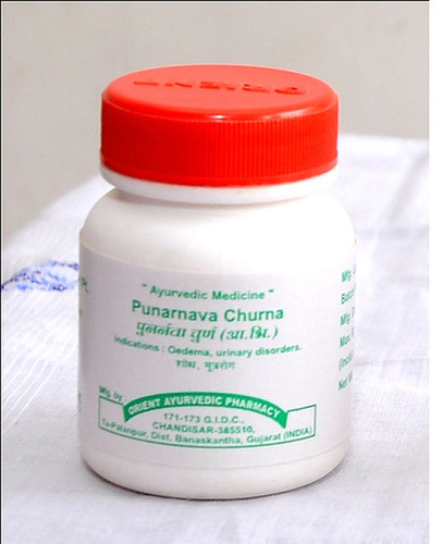 Punarnarva Churna - Ayurvedic Herbal Powder in Defined Bottle | Suitable for All Ages, Dosage as per Physician Recommendation