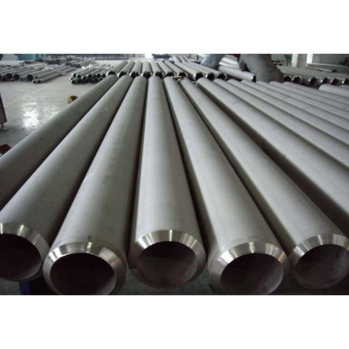 Silver Seamless Stainless Steel Pipe