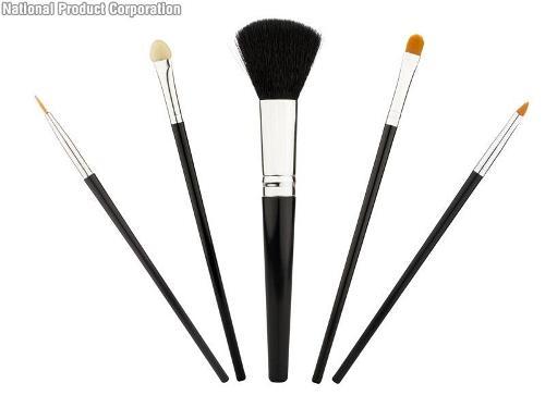 Black Set Of 5 Brushes