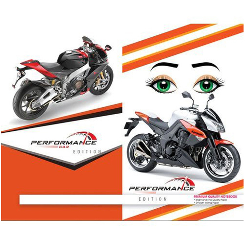 Light Weight Sports Bike Printed Notebook Cover