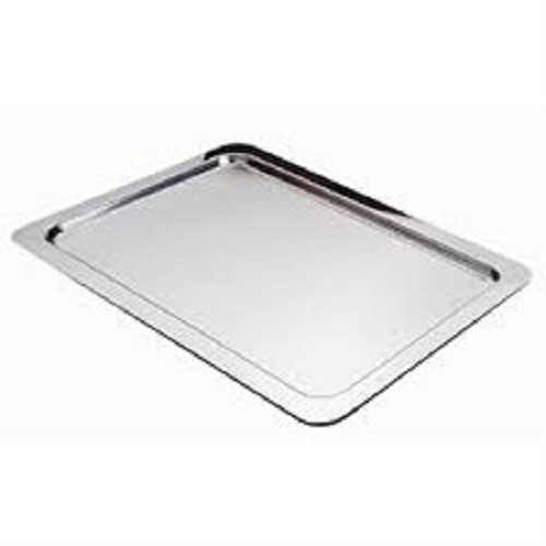 Silver Stainless Steel Serving Tray