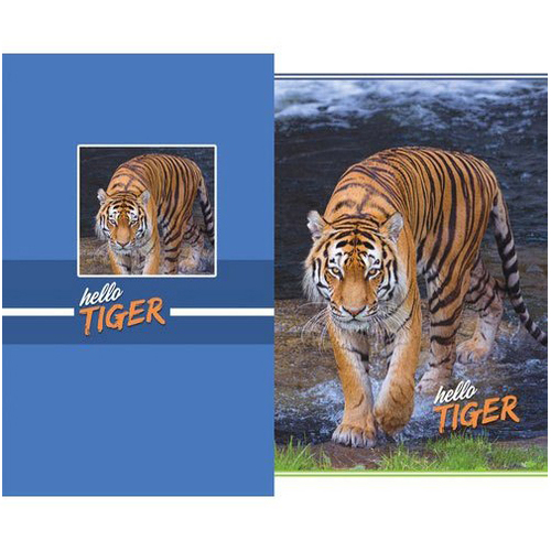 Light Weight Tiger Printed Notebook Cover
