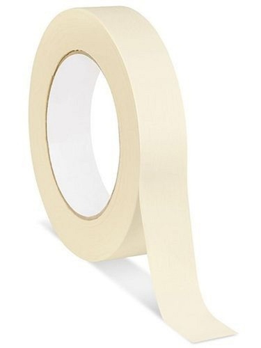 White Waterproof Masking Tape Roll - Rubber Material, 145 Micron Thickness, White Color | Single Sided Adhesive, 700 Tensile Strength, Durable Design