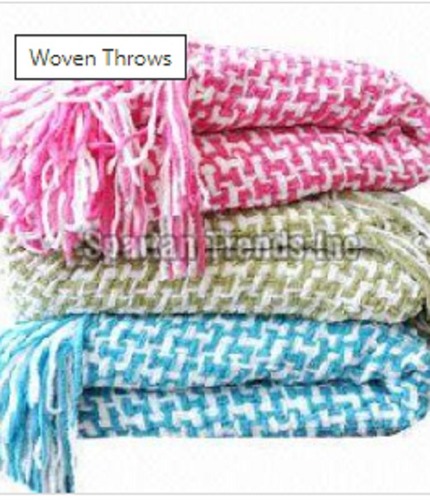100% Cotton Woven Throws