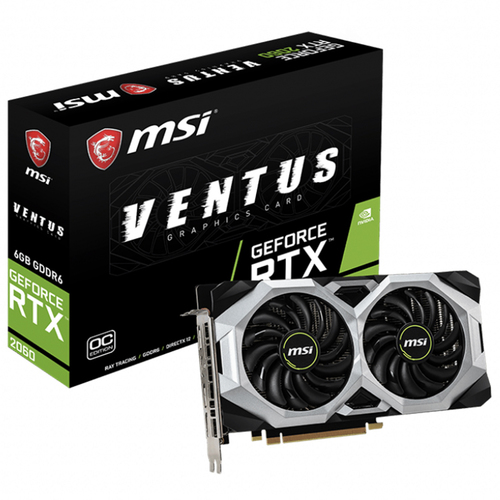 MSI NVIDIA GeForce RTX 2060 6G OC Gaming Graphics Card with 6GB GDDR6 192 bit Support OverClocking G-SYNC TECHNOLOGY