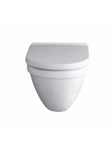 Wall Hung White Ceramic Ewc Toilet Seat Commodes Size: 545 X 360 X 370 Mm