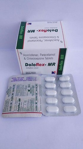 एसिक्लोफेनाक पेरासिटामोल और क्लोरज़ोक्साज़ोन टैबलेट