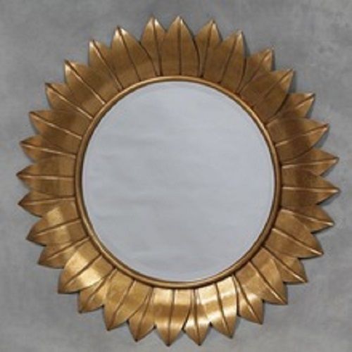 Round Antique Metal Framed Decorative Large Wall Mirrors