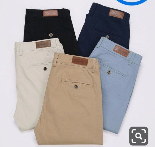 Mens Casual Cotton Trouser