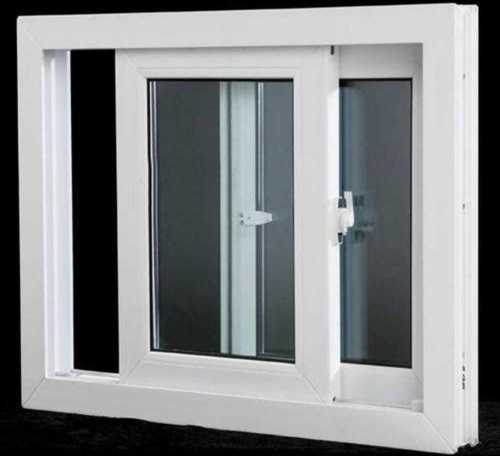 White Upvc Glass Sliding Window