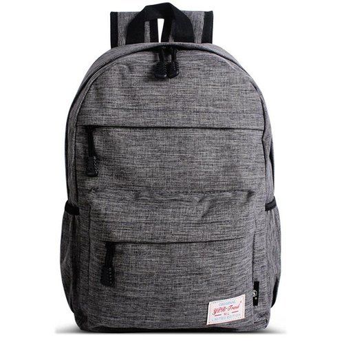 Moisture Proof Grey Polyester School Backpack