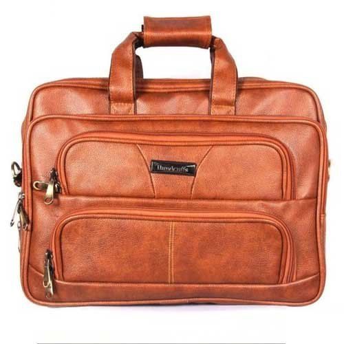 Brown Leather Office Laptop Bags