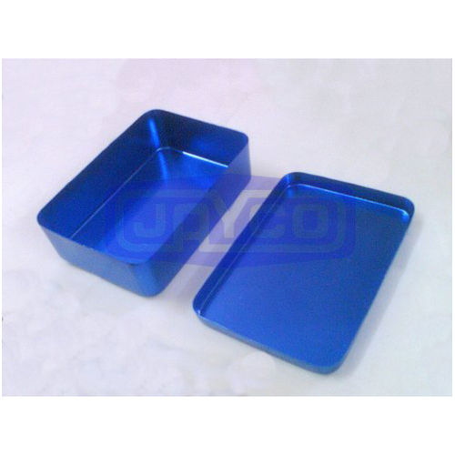 Rectangular Chocolate Packing Blue Metal Box