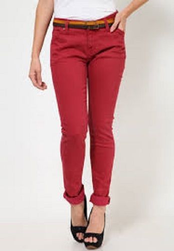 Plain Design Ladies Jeans