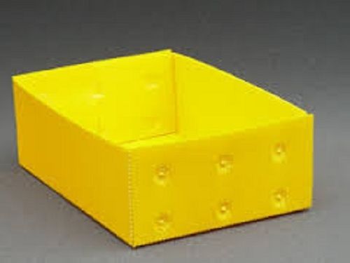 Plastic Yellow Corrugated Crate