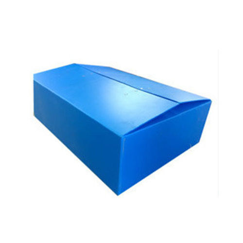 Matte Polypropylene Corrugated Blue Box