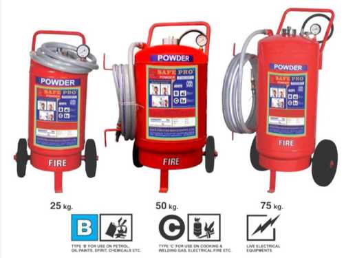 25Kg Fire Extinguisher With Trolley Mounted Application: Industrial