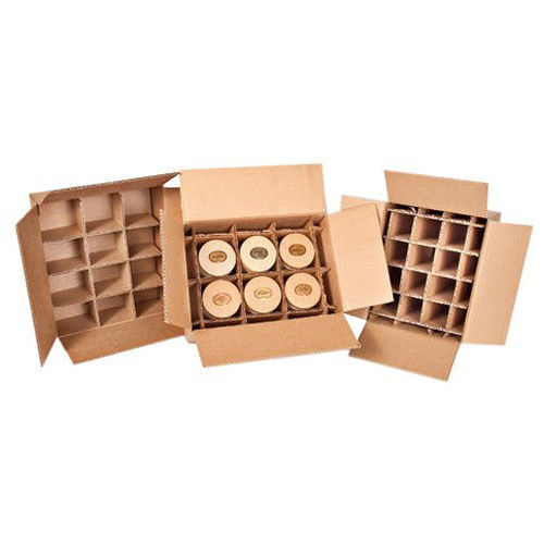 Brown Heavy Duty Partitioned Corrugated Box