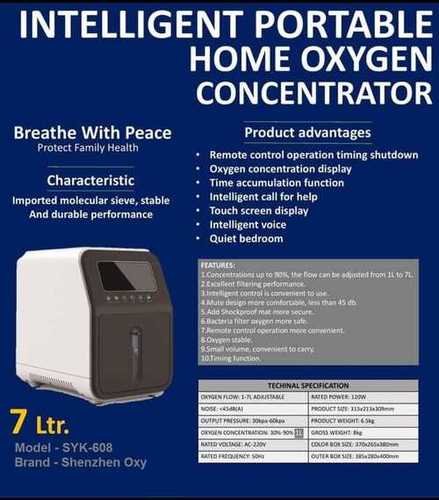 Plastic Portable Home Oxygen Concentrator