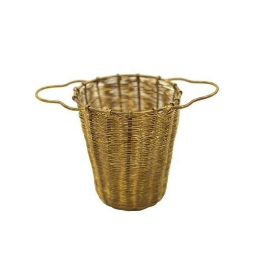 Various Colors Are Available Pure Brass New Design Tea Strainer Bucket