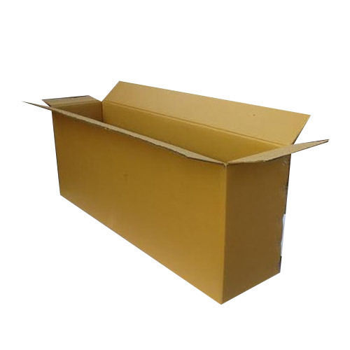 Brown Rectangular Industrial Corrugated Box