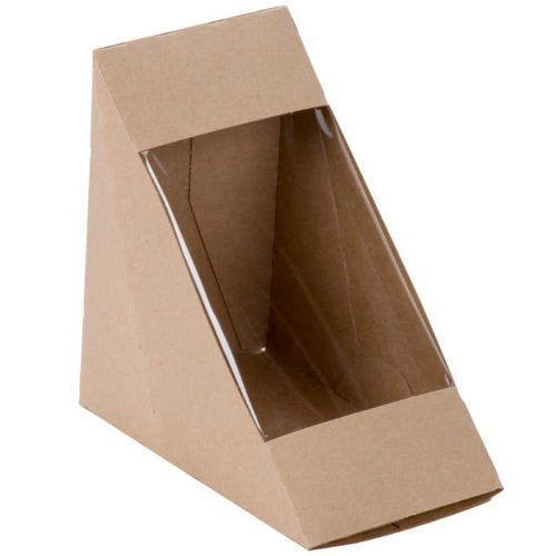 Brown Triangular Corrugated Sandwich Box