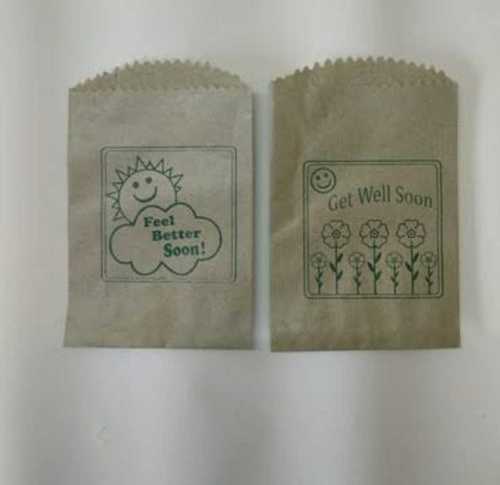 White Eco Friendly Printed Paper Pouch