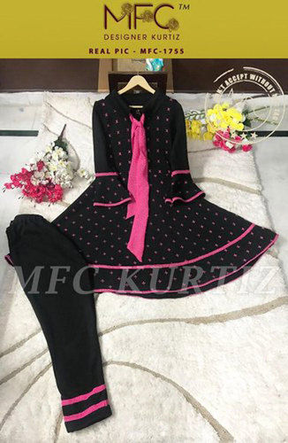 Pink Ladies Formal Wear Designer Kurtis