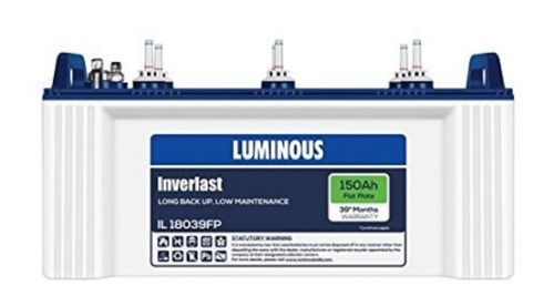 Luminous Il 18039Fp Tubular Battery Battery Capacity: <150Ah