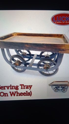 Serving Tray On Wheels