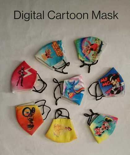 Cartoon Printed Face Mask Gender: Unisex