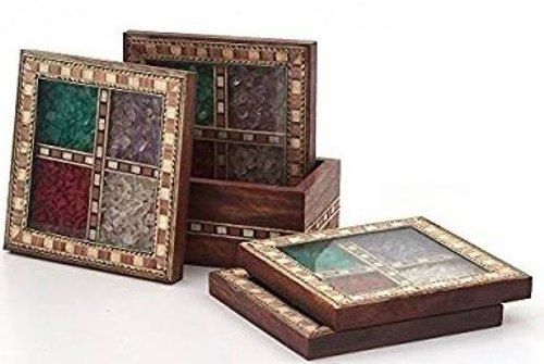 Decorative Square Tea Coaster