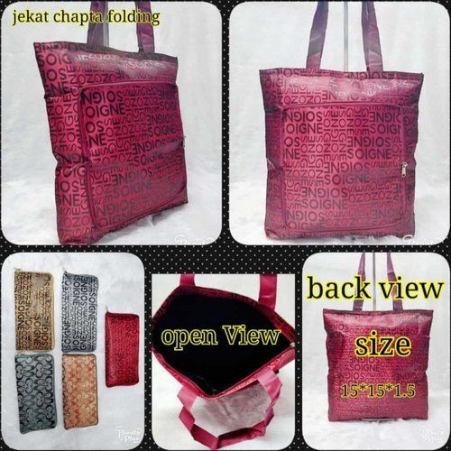 Moisture Proof Foldable Satin Shopping Bags