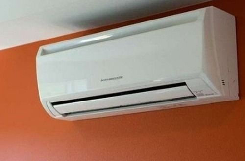 White Mitsubishi Split Air Conditioner